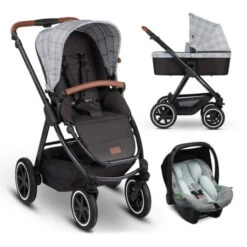 Poussette Samba + Nacelle + Coque Auto Tulip ABC DESIGN : Comparateur, Avis, Prix