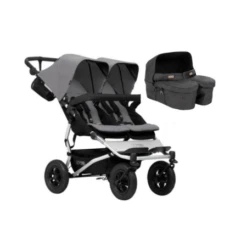 Poussette Double Duet V3.2 + Nacelle Jumeaux MOUNTAIN BUGGY : Comparateur, Avis, Prix