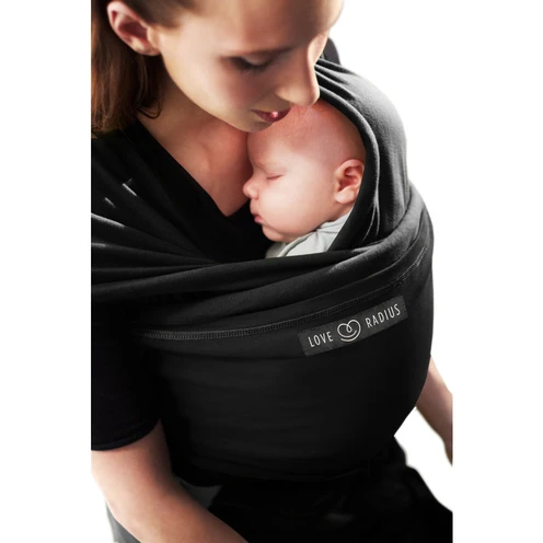 Echarpe De Portage L'Originale Noir/noir - LOVE RADIUS -Baby Gear Soldes 3760218240014