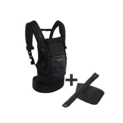 Porte-bébé PhysioCarrier + Pack Accessoires Noir Poche Anthracite - LOVE RADIUS