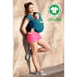 Écharpe De Portage Basic BIO Bleu Rétro - LOVE RADIUS -Baby Gear Soldes 3760218243701 3
