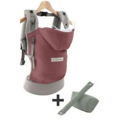 Bundle Porte-bébé Hoodie Carrier Bois De Rose + Pack Accessoires - LOVE RADIUS