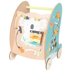 Chariot D'activité Et De Marche En Bois Crazy Jungle PREMAMAN : Comparateur, Avis, Prix