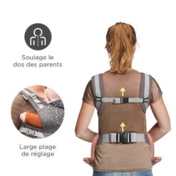 Porte Bébé Nino Confetti Grey - KINDERKRAFT -Baby Gear Soldes 5902533919451 1