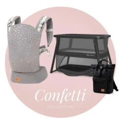 Porte Bébé Nino Confetti Grey - KINDERKRAFT -Baby Gear Soldes 5902533919451 2