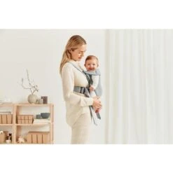 BabyBjörn Porte-Bébé Mini Jersey 3D Gris Clair - BABYBJÖRN -Baby Gear Soldes 7317680210722 2