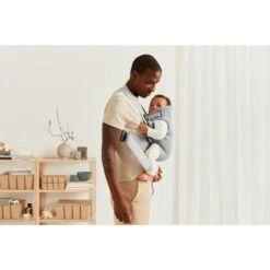 BabyBjörn Porte-Bébé Mini Jersey 3D Gris Clair - BABYBJÖRN -Baby Gear Soldes 7317680210722 6