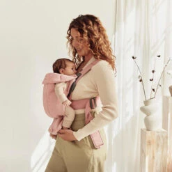 BabyBjörn Porte-Bébé Mini Jersey 3D Rose Poudré - BABYBJÖRN -Baby Gear Soldes 7317680210777 4