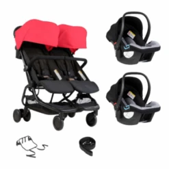 Poussette Double Nano Duo + 2 Coques Auto Protect MOUNTAIN BUGGY : Comparateur, Avis, Prix